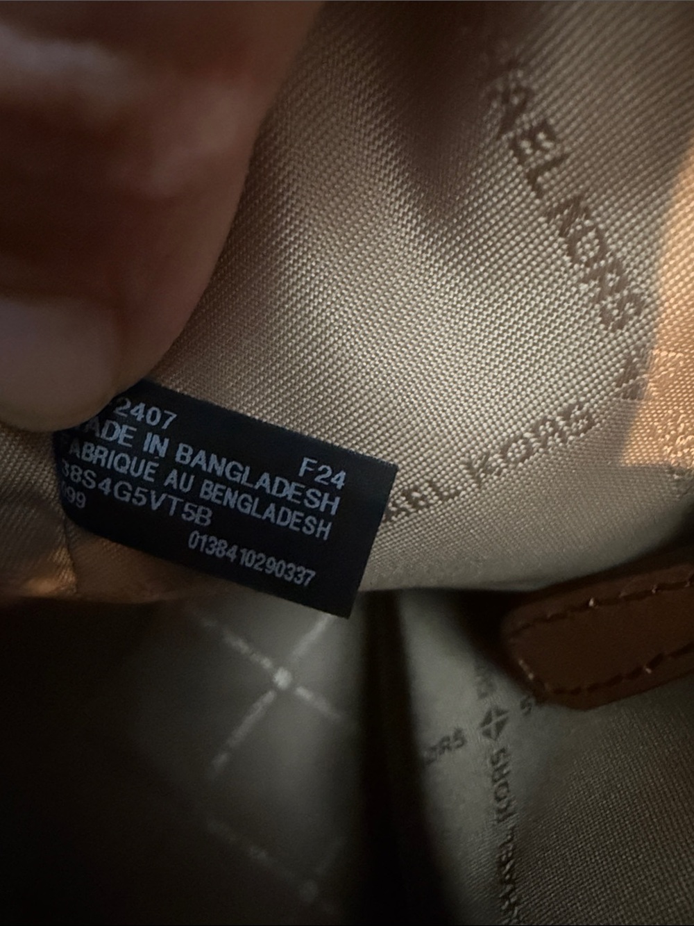 Michael Kors Cream and Brown Signature Canvas Tote - Picture 11 of 13